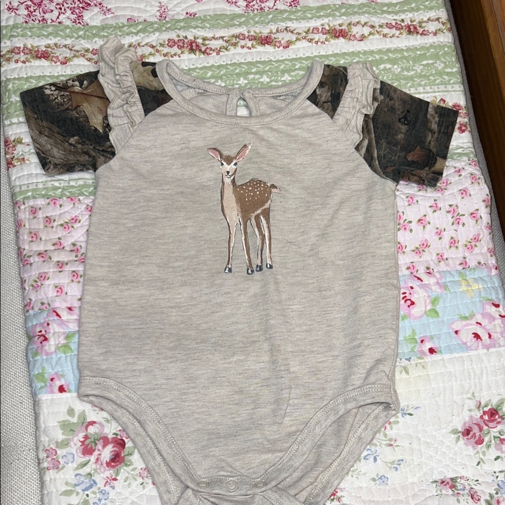 Bass Pro Shops Camo Girls Baby Onesie 
12 Month
